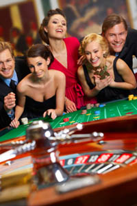 Joueurs de roulette casino